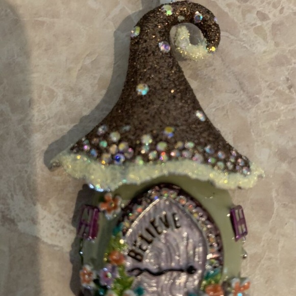 KIRKS FOLLY ENCHANTED AUTUMN FAIRY HOUSE MAGNETIC ENHANCER NIB SILVERTONE - Picture 2 of 3
